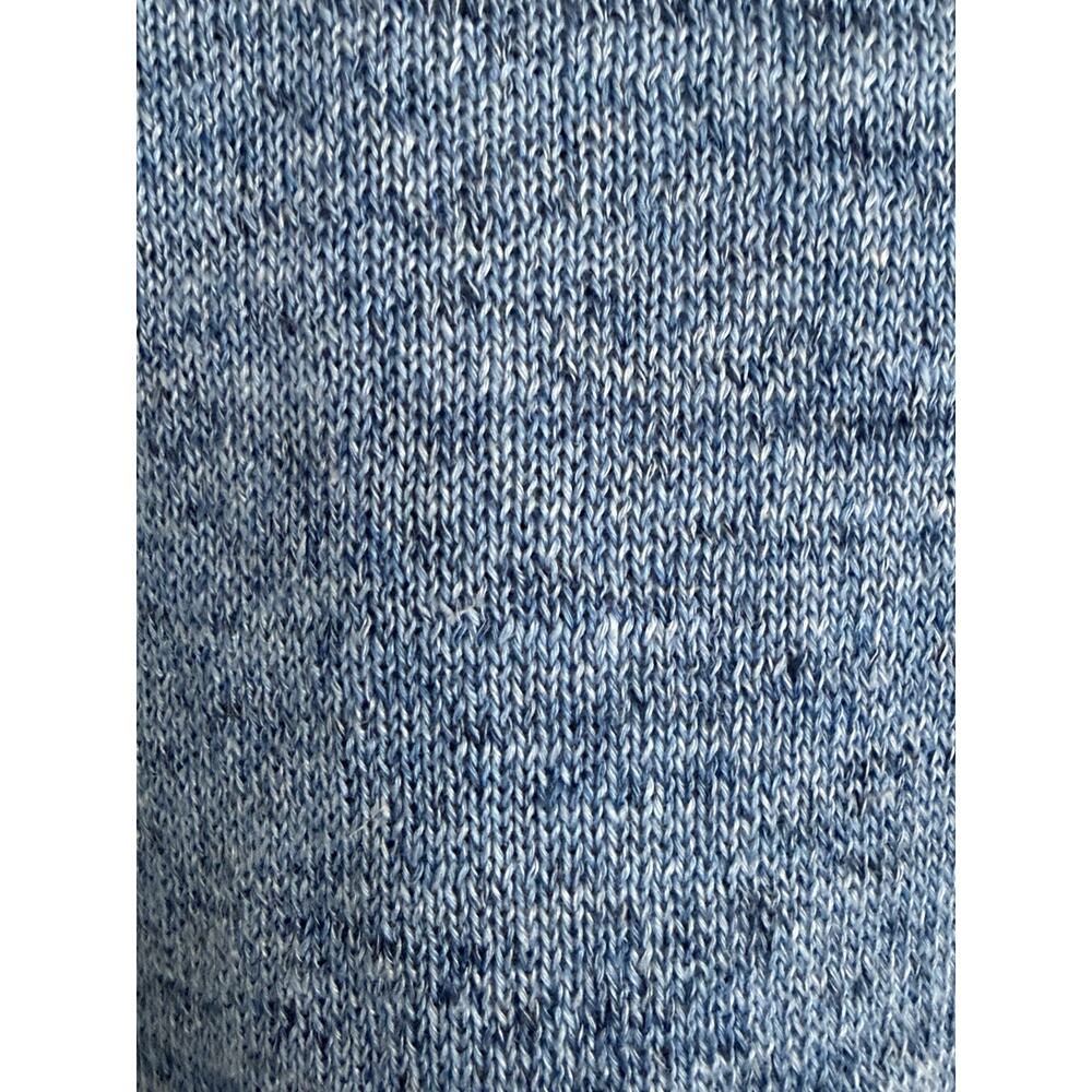 Eileen Fisher 100% Linen Long Sleeve Crewneck Sweater Size Small Heathered Blue - Picture 4 of 5